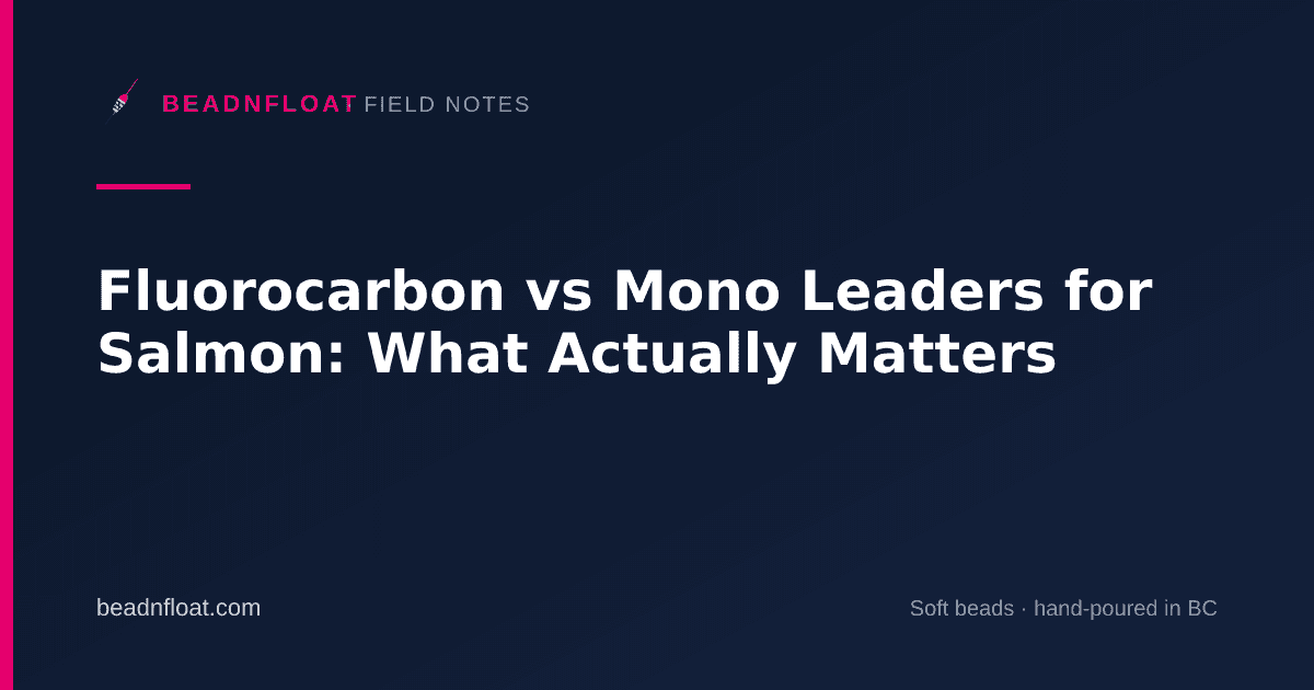 Fluorocarbon vs Mono Leaders for Salmon: What Actually Matters