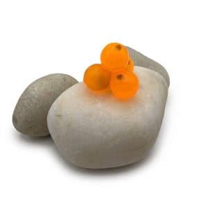 Orange Blaze Embryo Soft Beads — photo 1