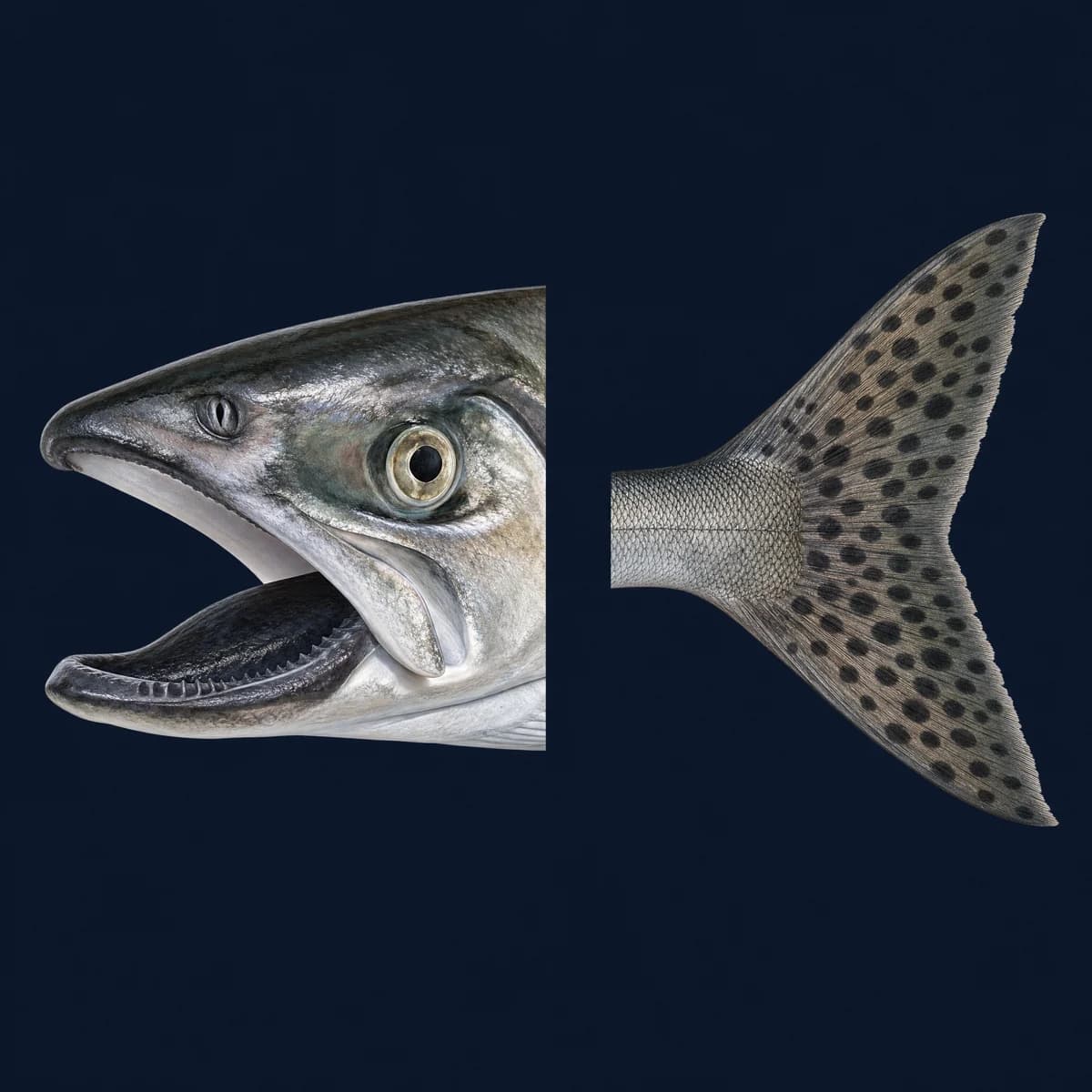 Pink jaw and tail identification