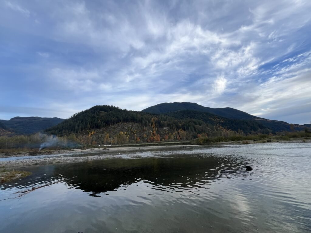 Norrish Creek river and mountain